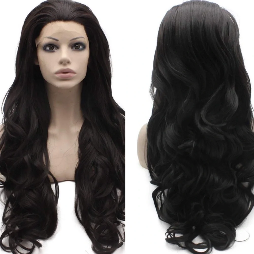 Shani 24” DARK BROWN LACE FRONT WIG *NWT* 🧡